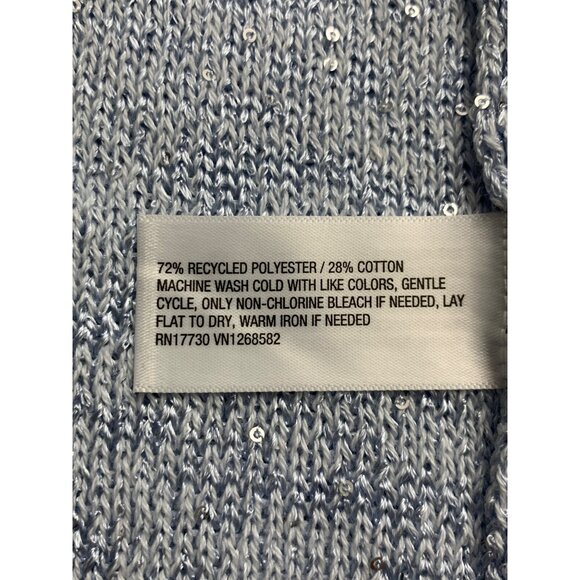 Wild Fable Womens Stretch Light Aqua Blue Sequin Knit Mini Skirt Size XS - Picture 12 of 13